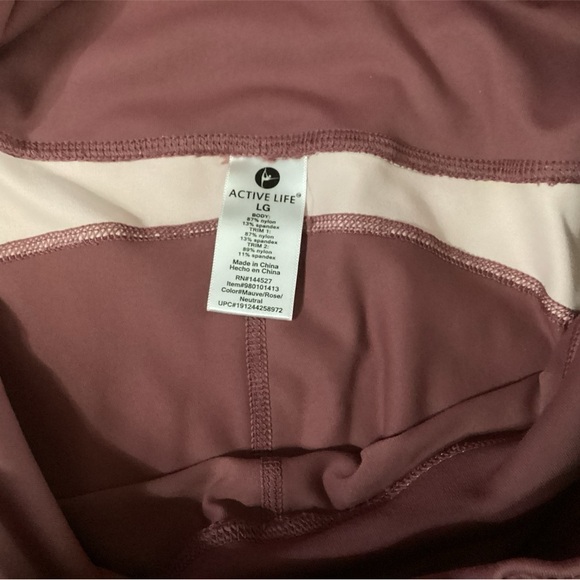 ACTIVE LIFE DUO!  TWO PAIR OF ACTIVE LIFE WOMENS LEGGINGS SIZE LARGE GENTLY WORN - Picture 6 of 6